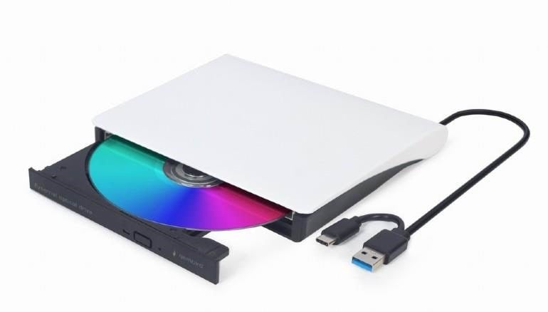 Gembird Dvd-usb-031-bw - Extern - Dvd-rw (Brenner) - Usb 3.1 Gen 1 - Weiß - Optisches Laufwerk Dvd BR Floppy