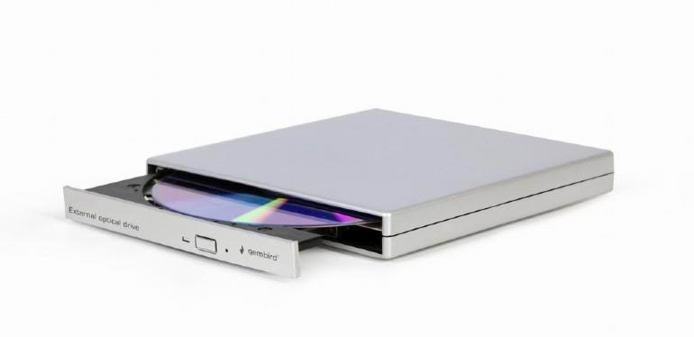 Gembird Dvd-usb-021-sv - Extern - Dvd-rw (Brenner) - Usb 2.0 - Silber - Optisches Laufwerk Dvd BR Floppy