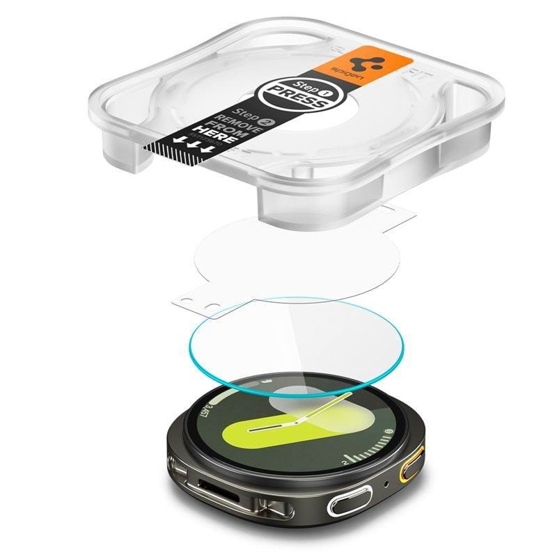 Spigen Glass tR EZ Fit 2 Pack - Samsung Galaxy Watch 8 (40mm) - Smartwatch Accessories