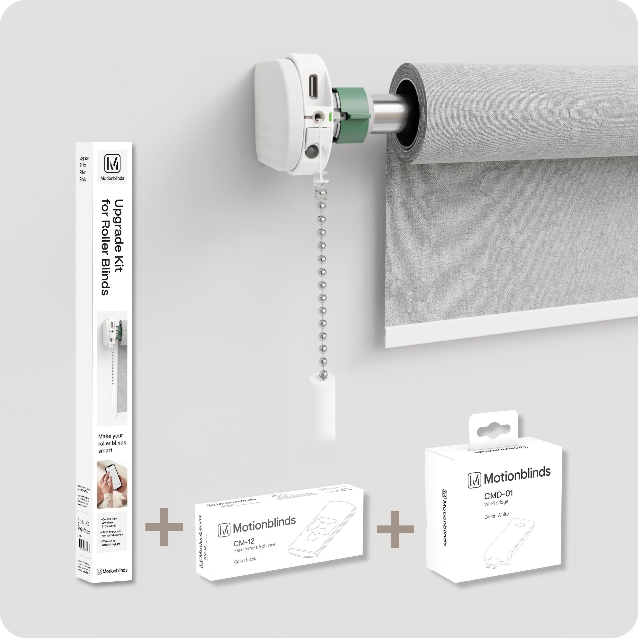 Motionblinds Upgrade Kit Starterkit (Upgrade Kit For Roller Blinds + Bridge + 1C Remote) - Smart Home Mb-b007