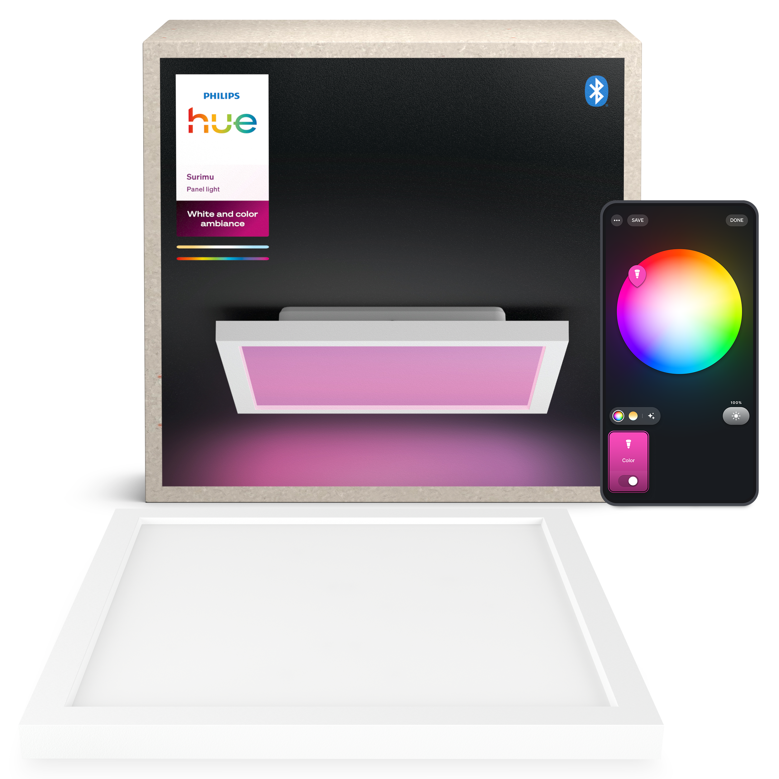 Philips Hue Surimu Panel Square 30 x 30 cm 25w - Smart Home