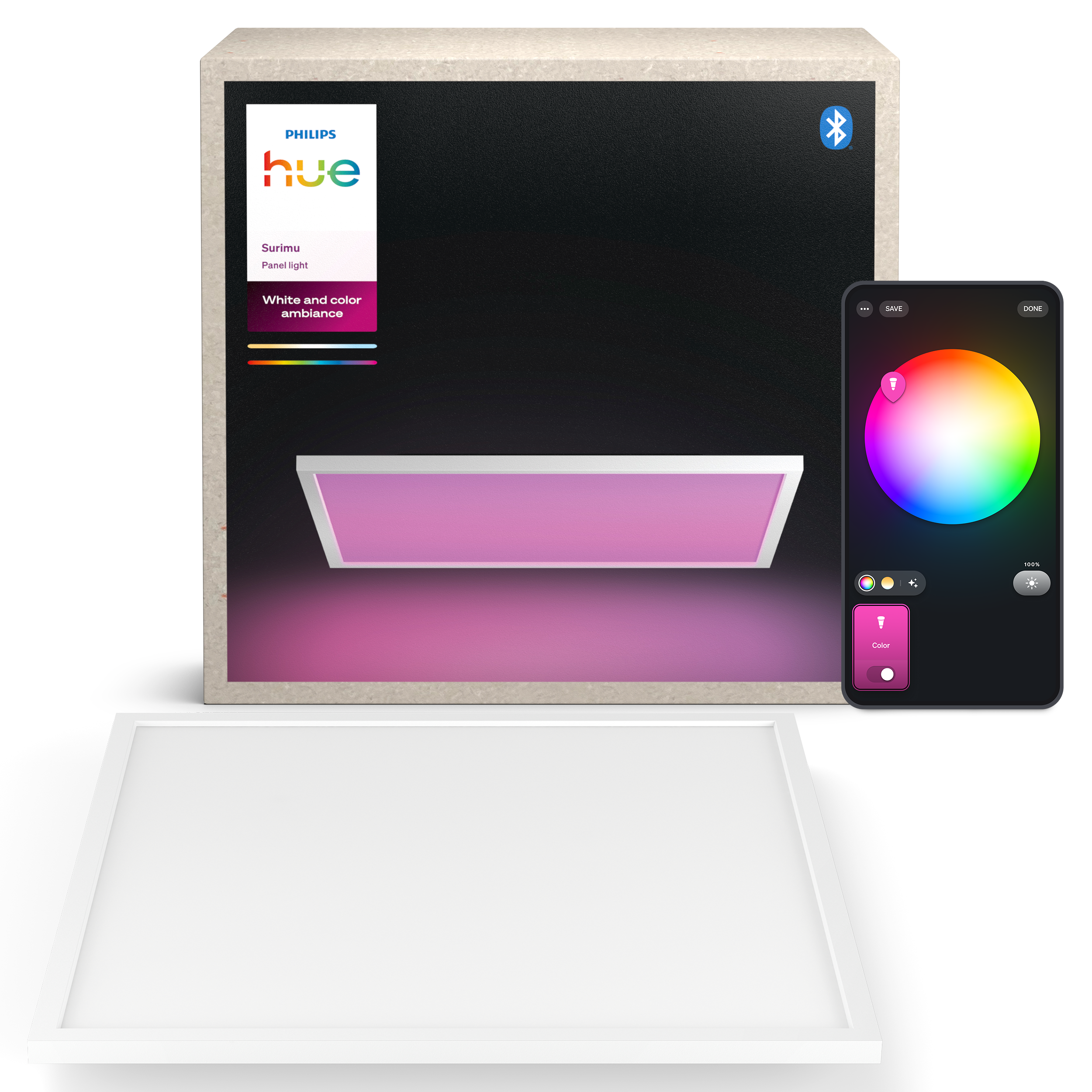 Philips Hue Wca Surimu Panel Rectangular 60 x 60 cm 60w - Smart Home