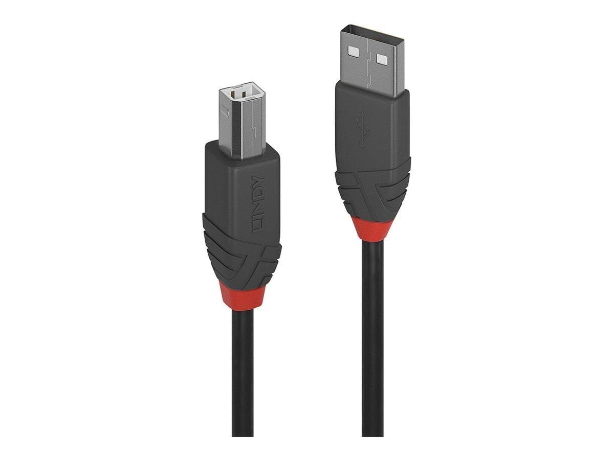 Lindy Anthra Line - Usb 2.0 Type A to B Cable - 3m - Usb Kabel