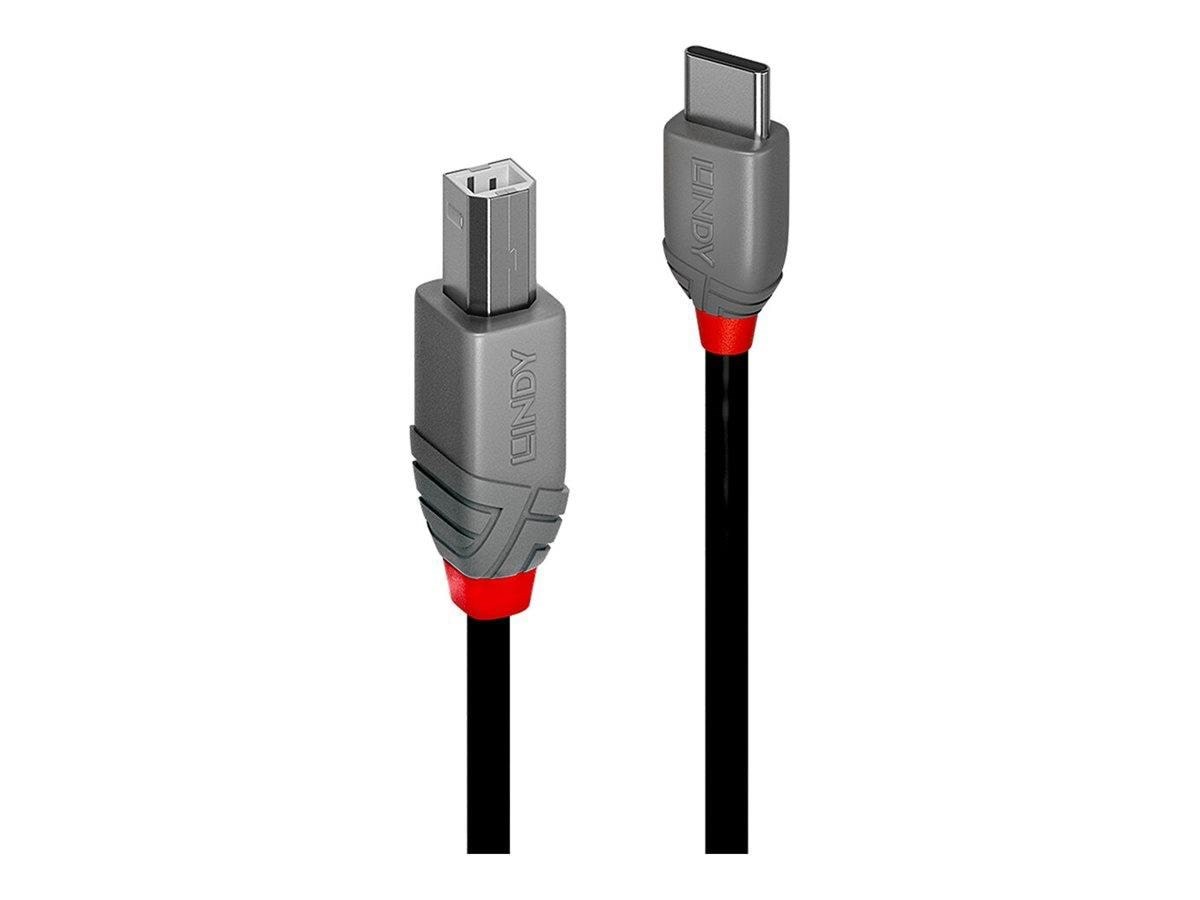 Lindy - Usb-c Cable - 24 Pin Usb-c to Usb Type B - 3 m - Usb Kabel Schwarz 36943