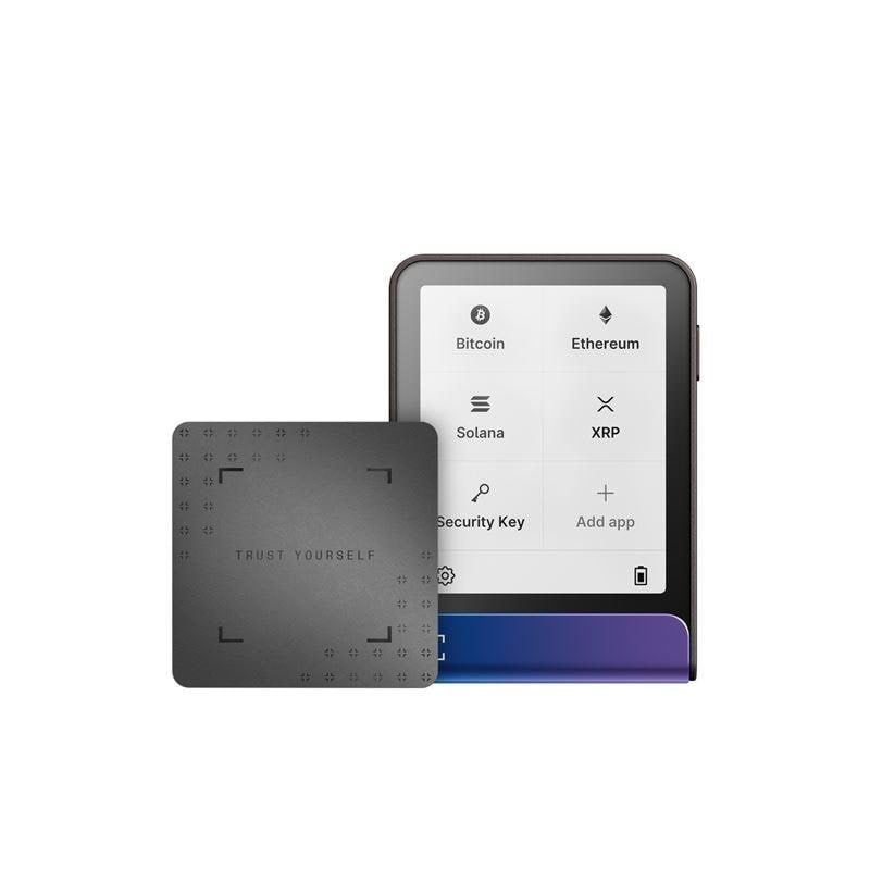Ledger Flex Neptune Blue Crypto Hardware Wallet With Recovery Key - Handys Anderes Zubehoer