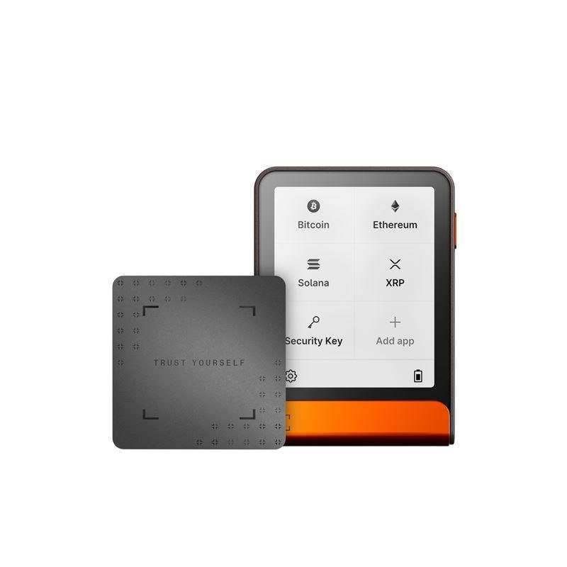 Ledger Flex Orange Crypto Hardware Wallet With Recovery Key - Handys Anderes Zubehoer