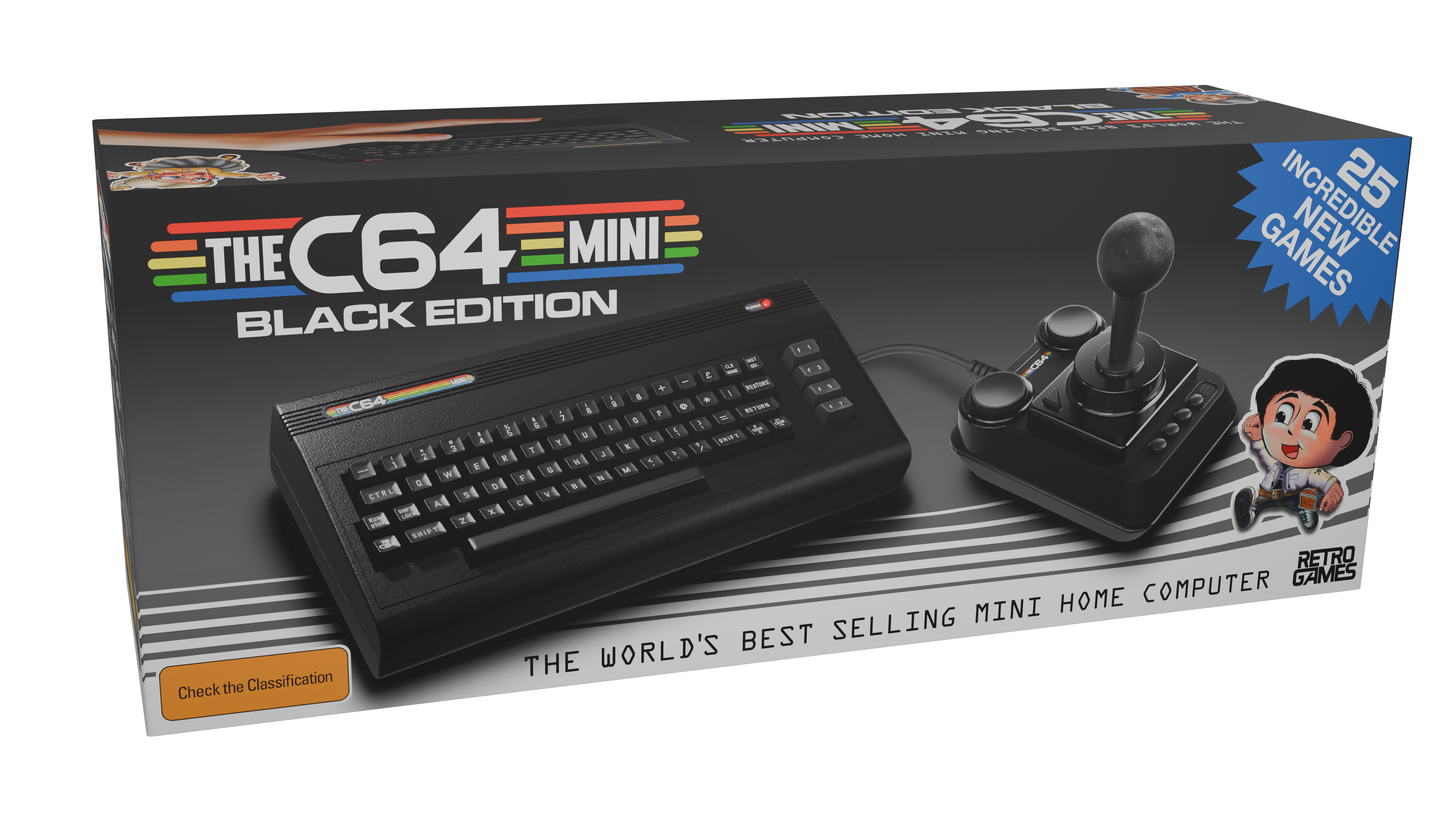 Retro Games Thec64 Mini - Black Edition - Spielkonsolen 4020628553807
