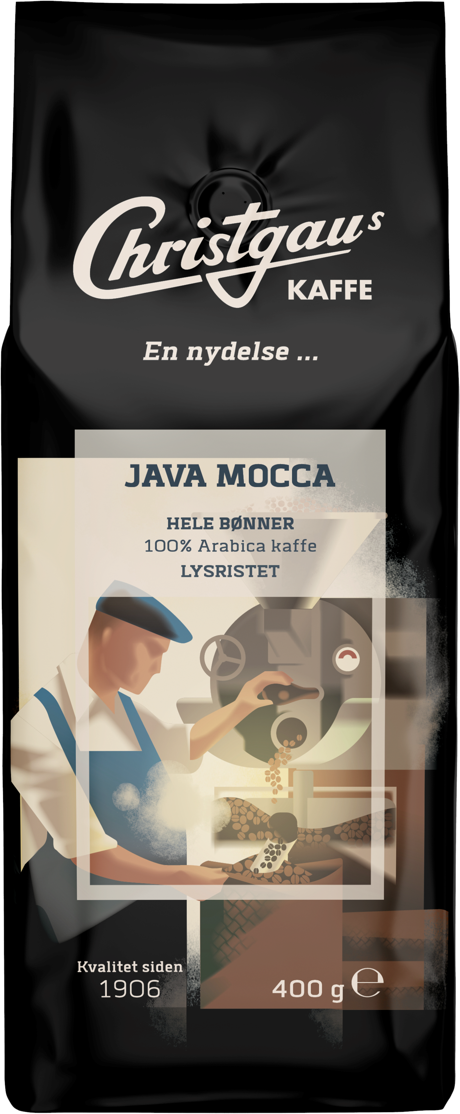 Christgau Java/mocca - Whole Beans - 400g - Kaffeezubereitung Schwarz 20318450