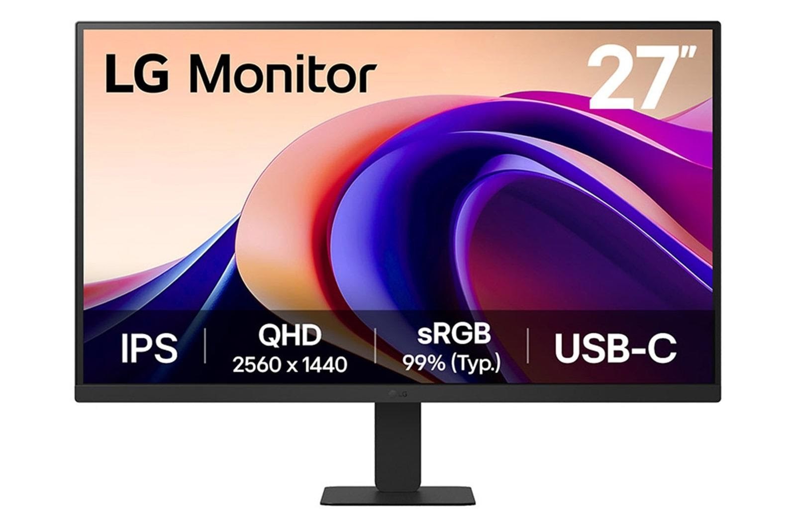 27" LG 27u631a-b - 2560x1440 (Qhd) - 100hz - Ips - Bildschirm Black 27u631a-b.Aeuq