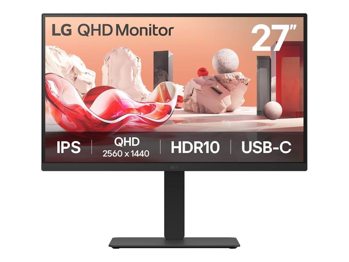 27" LG 27ba75qb-b - 2560x1440 (Qhd) - 100hz - Ips - 65w Usb-c - Kvm Switch - Bildschirm
