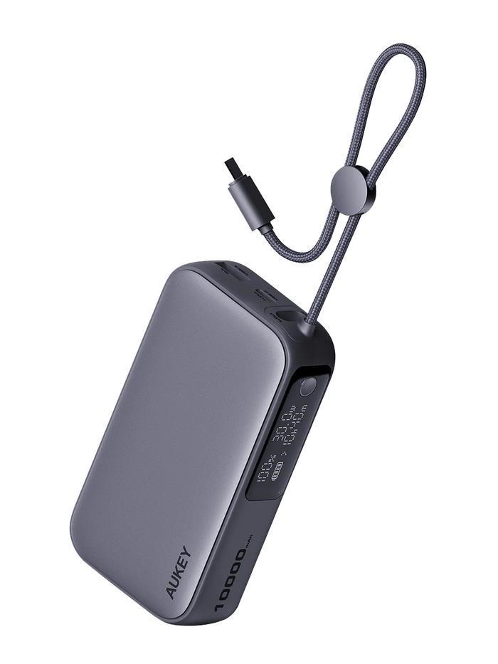 Aukey Spark Sling 30w - 10000 Mah - Powerbank Akku Grau Pb-y47