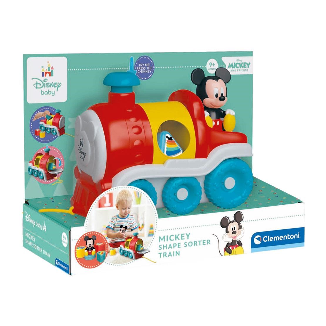 Clementoni Baby - Disney Shape Sorter Mickey Mouse Train 5pcs. - Baby Spielzeug