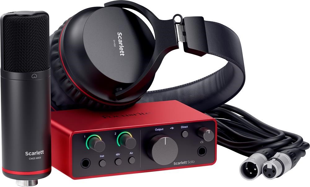 Focusrite Scarlettsolo Studio Kit - 4th Gen - Musikinstrumente DJ Ausstattung