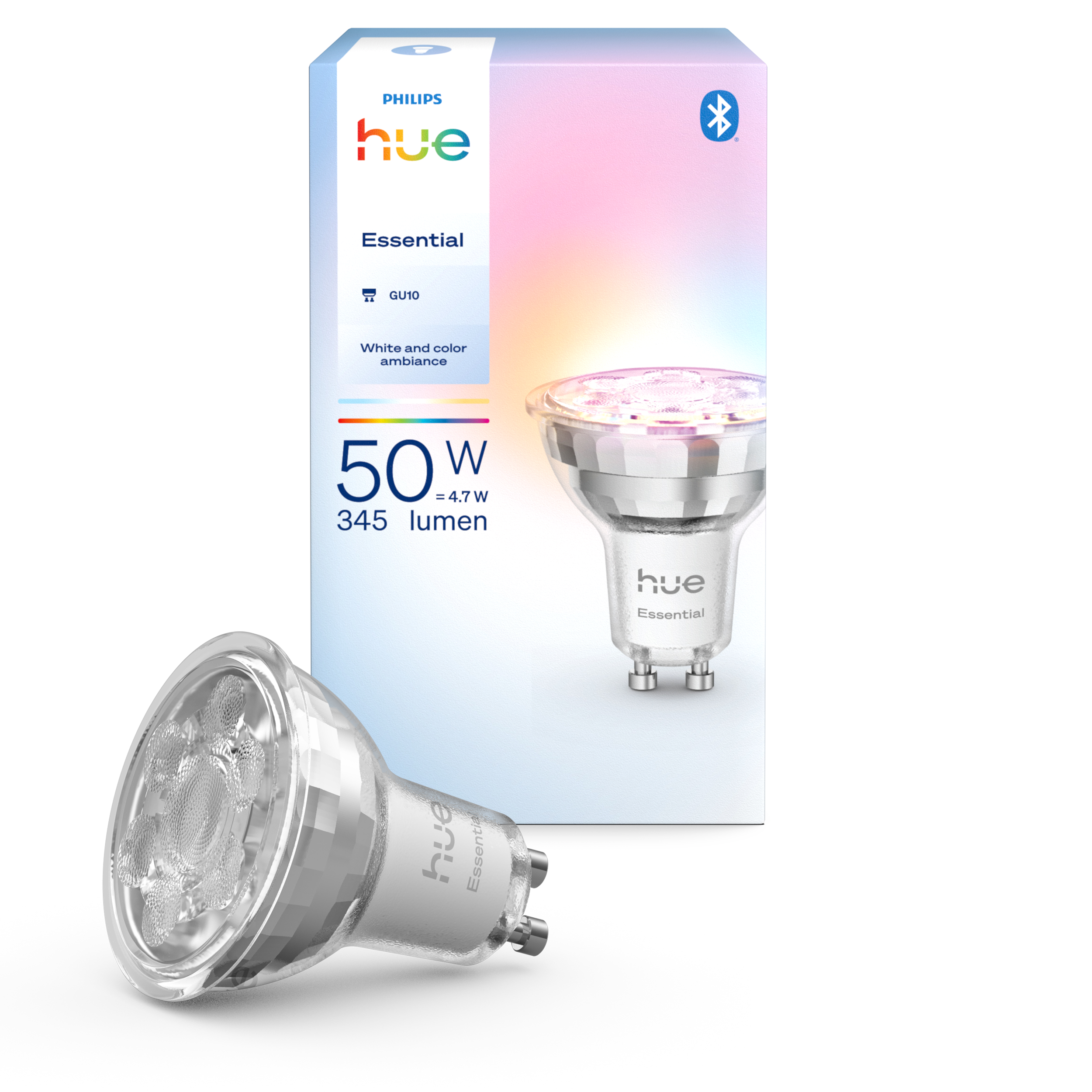 Philips Hue Essential Gu10 - Smart Spotlight - 345lm - 4.7W - Smart Home 929004235701