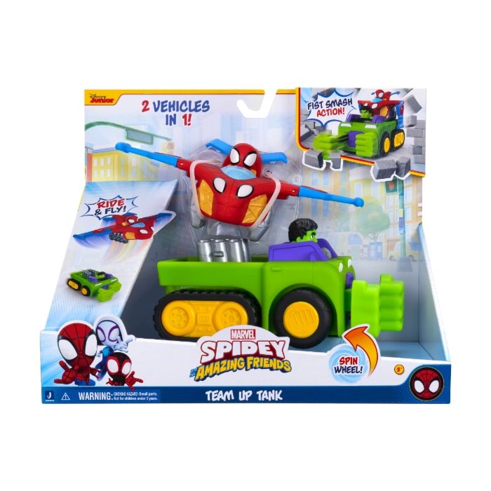 Spidey And His Amazing Friends Spidey Team-up Tank - Spielzeugauto Snf0323