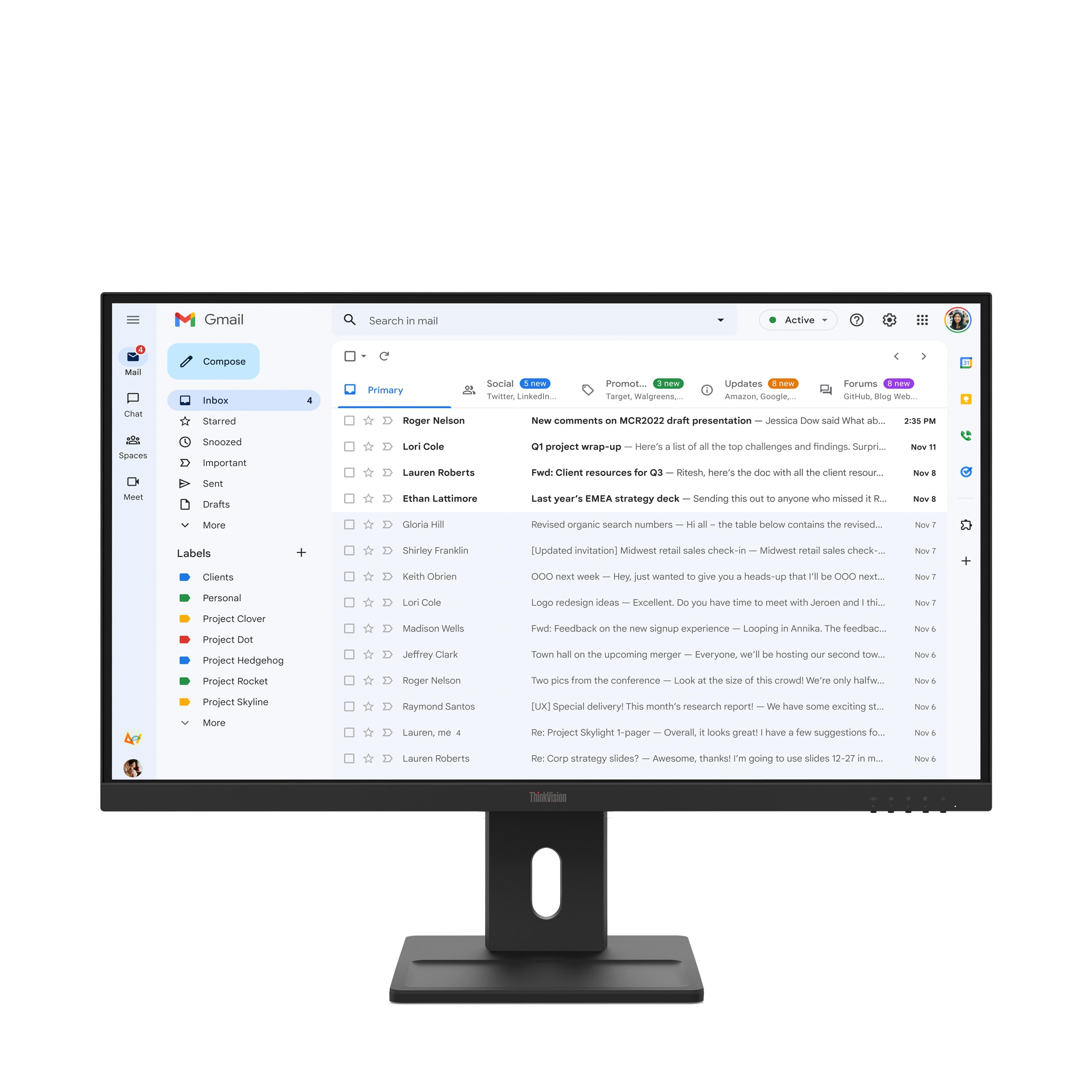 27" Lenovo Thinkvision E27-40 - 1920x1080 (Fhd) - 1920x1080 (Fhd) - Ips - Bildschirm