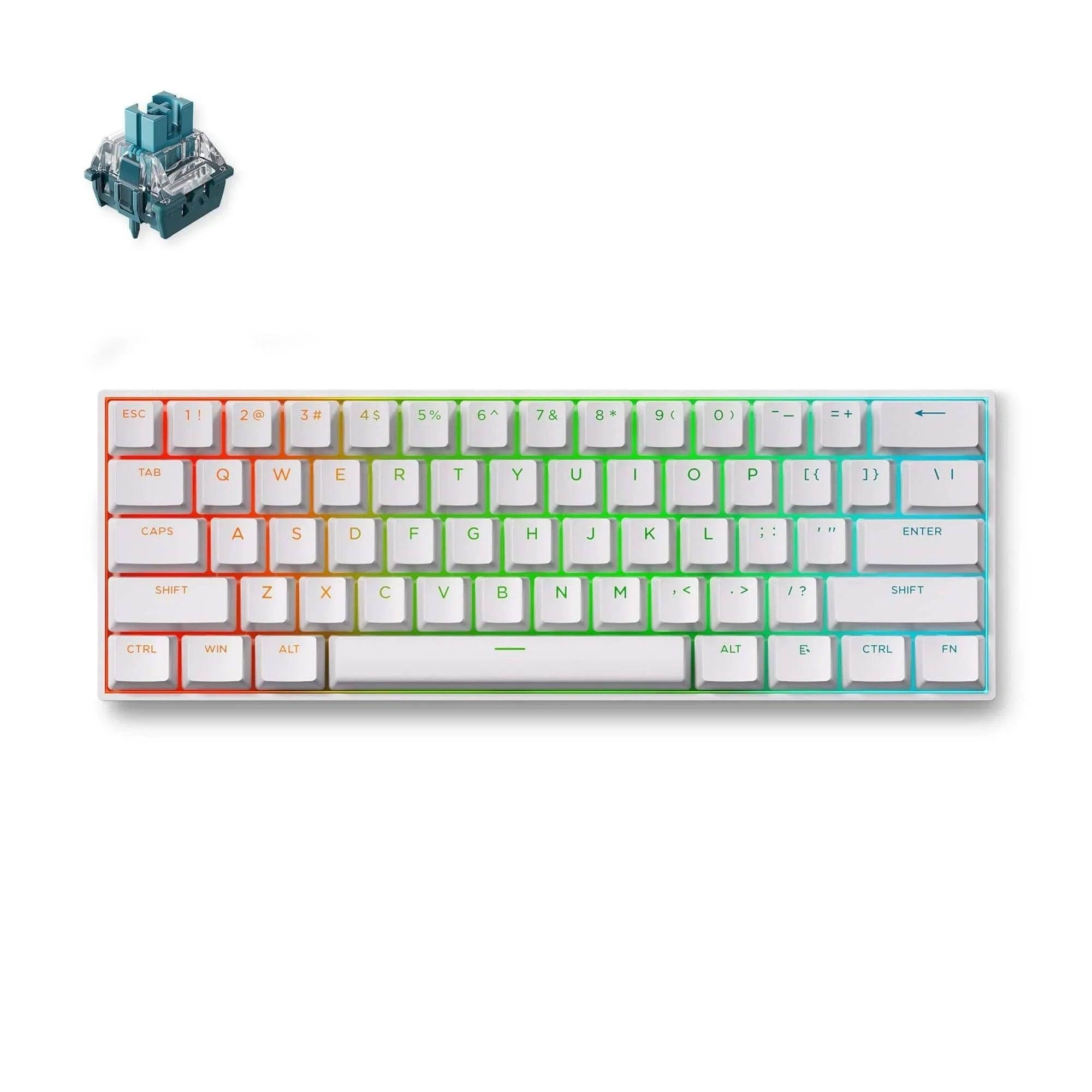 Mchose Ace 60 Pro Ttc Uranus Magnetic Hall Effect - Gaming Tastatur (Tkl) - 60% - Englisch (US) - Weiss - Tastaturen