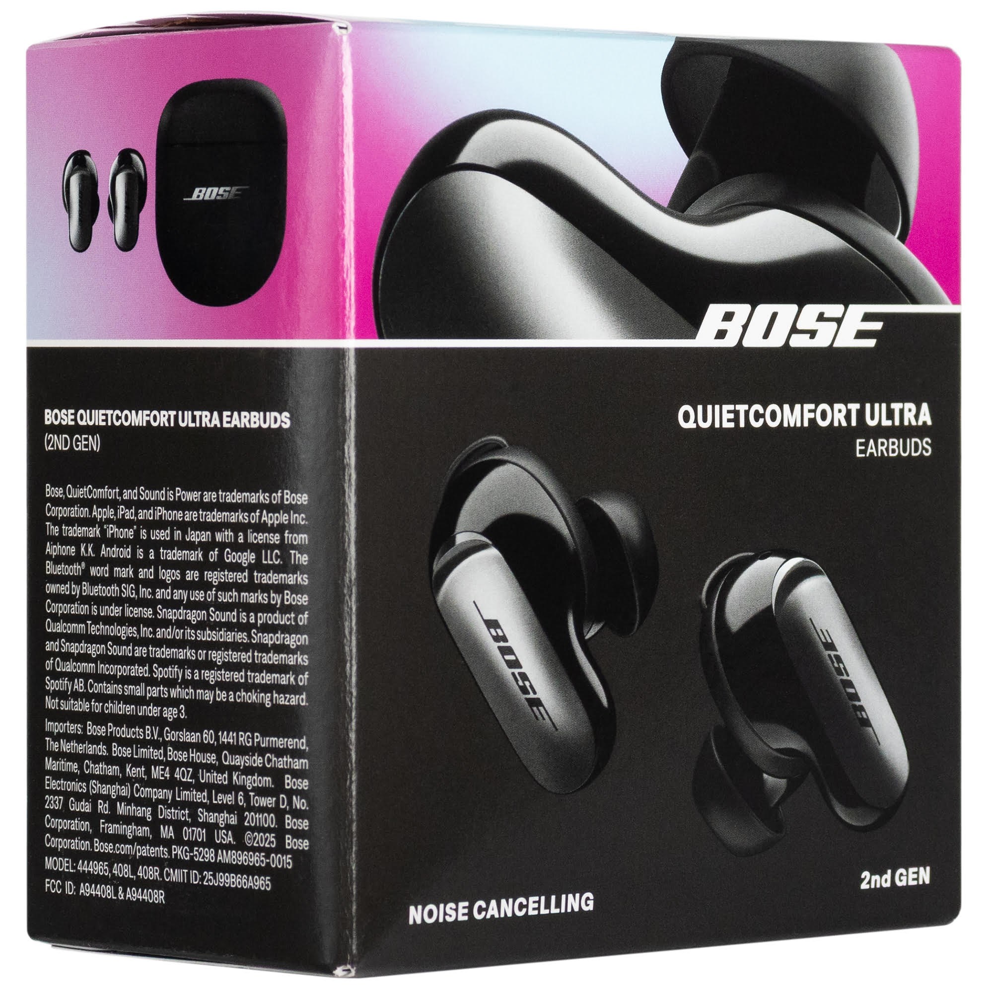 Kopfhörer - Bose Quietcomfort Ultra Earbuds (Gen 2) - Black - Kopfhoerer/headsets Schwarz 896637-0010