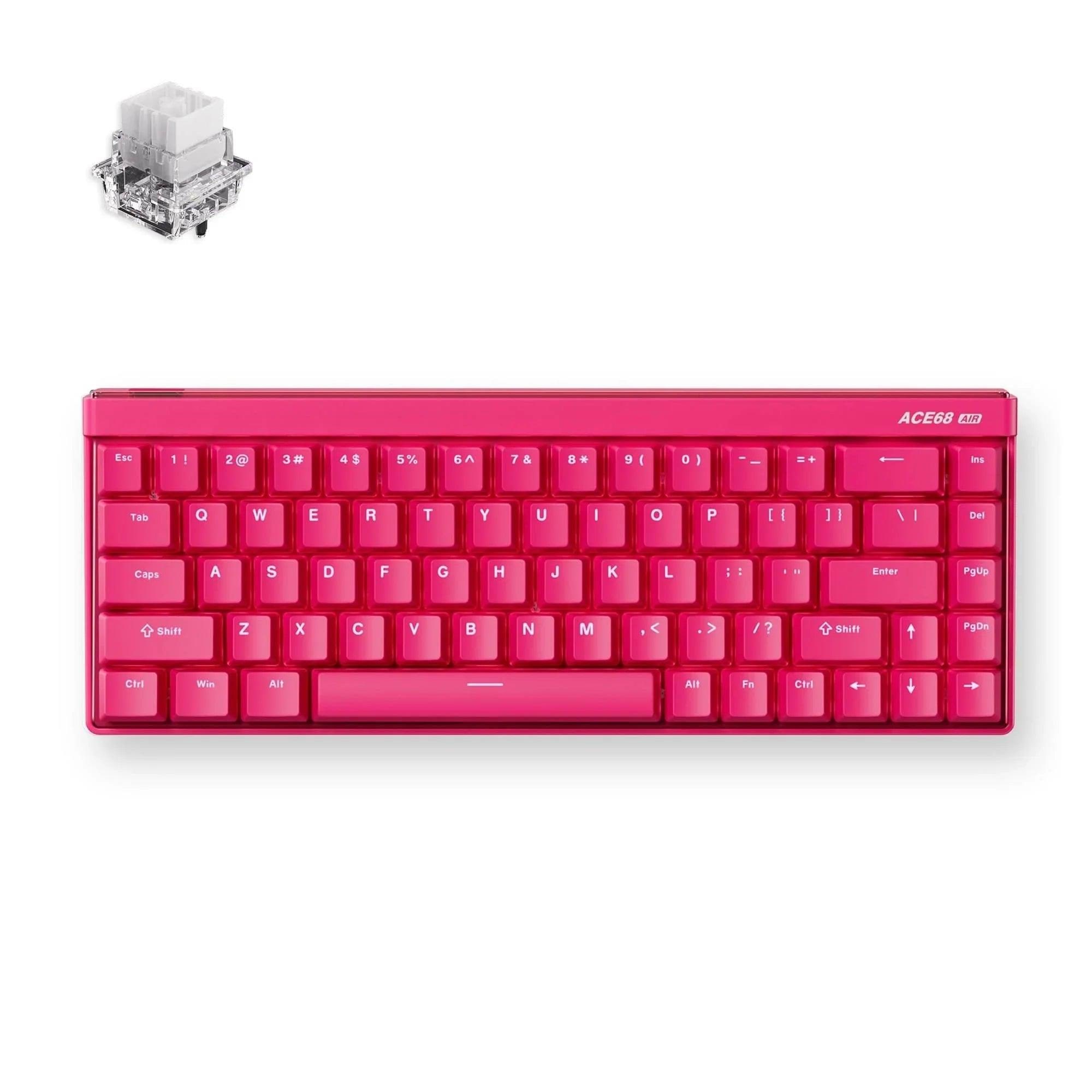 Mchose Ace 68 Air Mount Tai Magnetic Hall Effect - Gaming Tastatur (Tkl) - 65% - Englisch (US) - Rot - Tastaturen