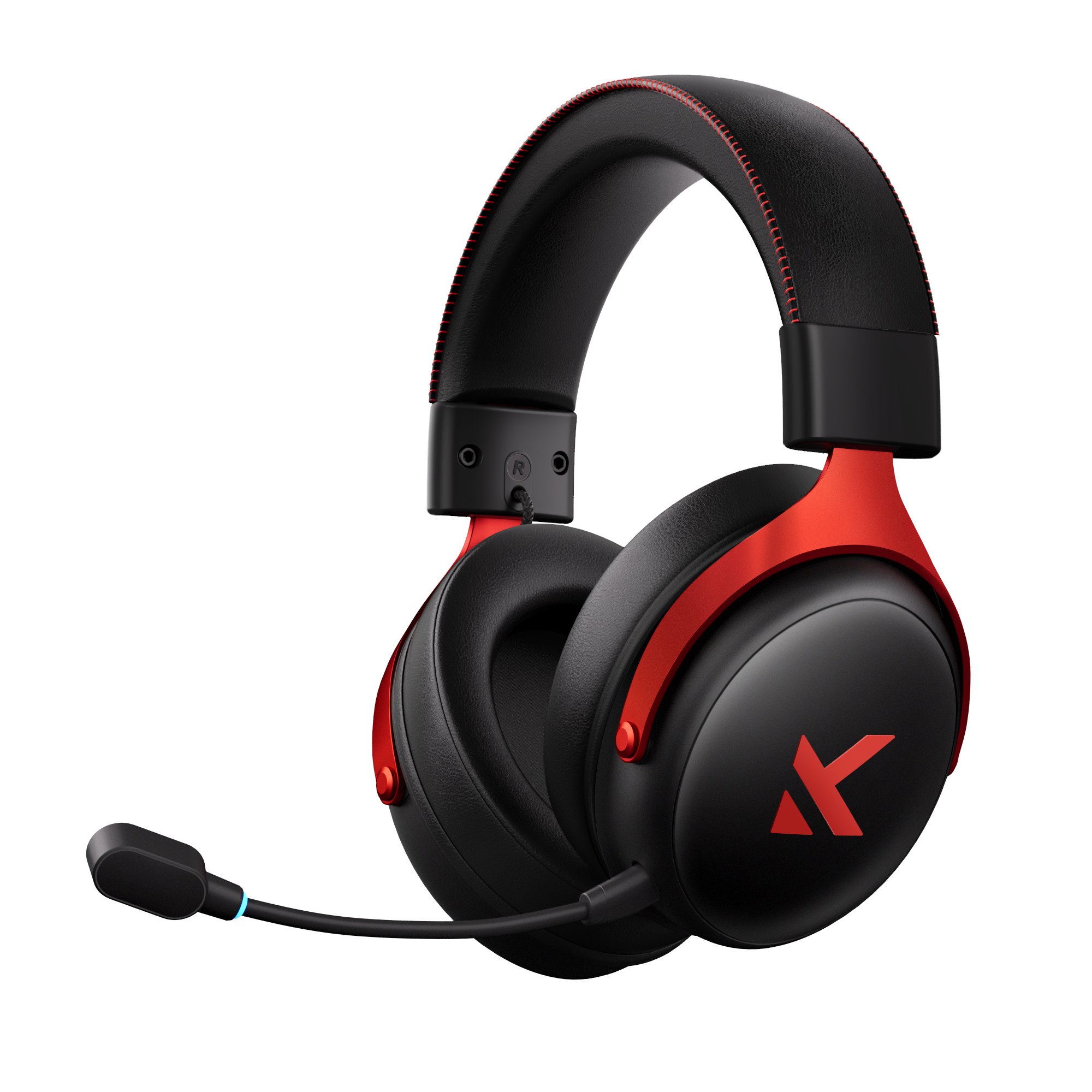 Kopfhörer - Mchose V9 Pro Wireless Gaming Headset Black Red - Kopfhoerer/headsets Schwarz Hw-v9-4