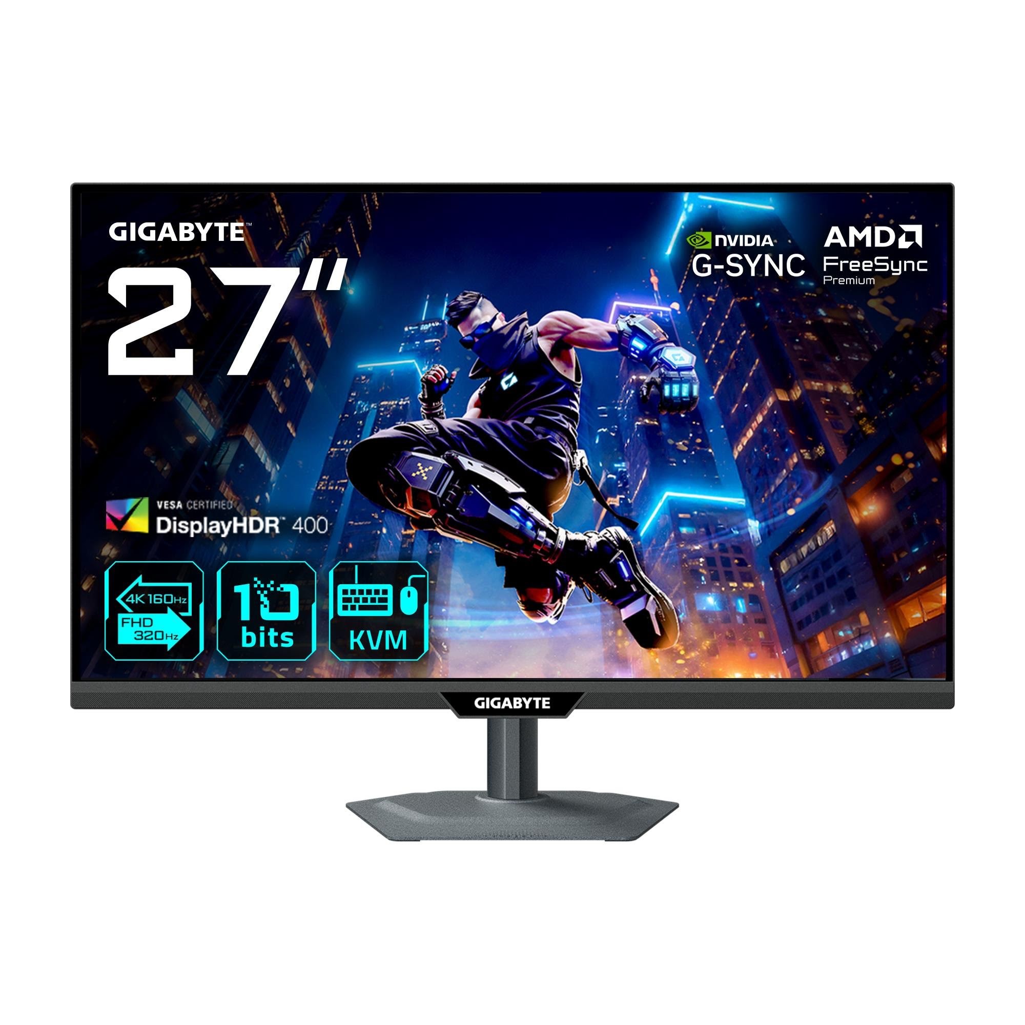27" Gigabyte M27up - 3840x2160 (4K) - 160hz - Ips - 18w Usb-c - Bildschirm Black