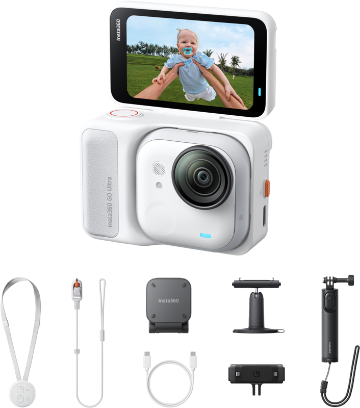 Insta360 GO Ultra Creator Bundle - Arctic White - Action Kamera Weiß 6977644765234