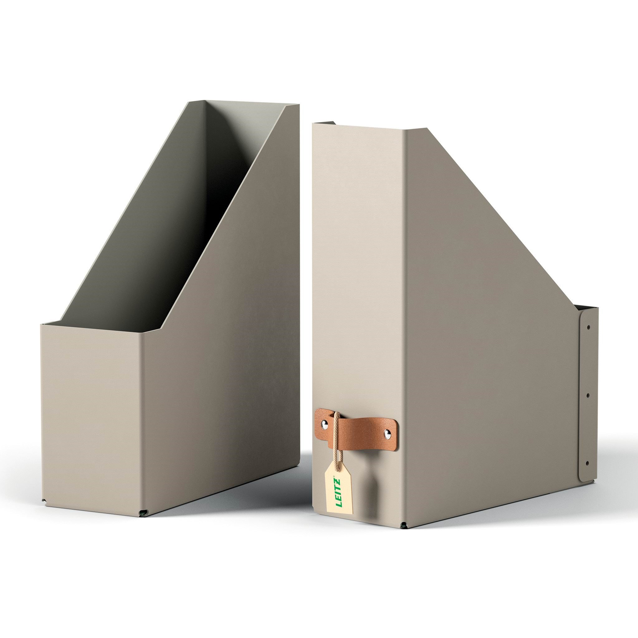 Leitz Puro Stehsammler, 100% Recyclingkarton, 2er-pack, Beige - Archivierung Und Aufbewahrung 24710012