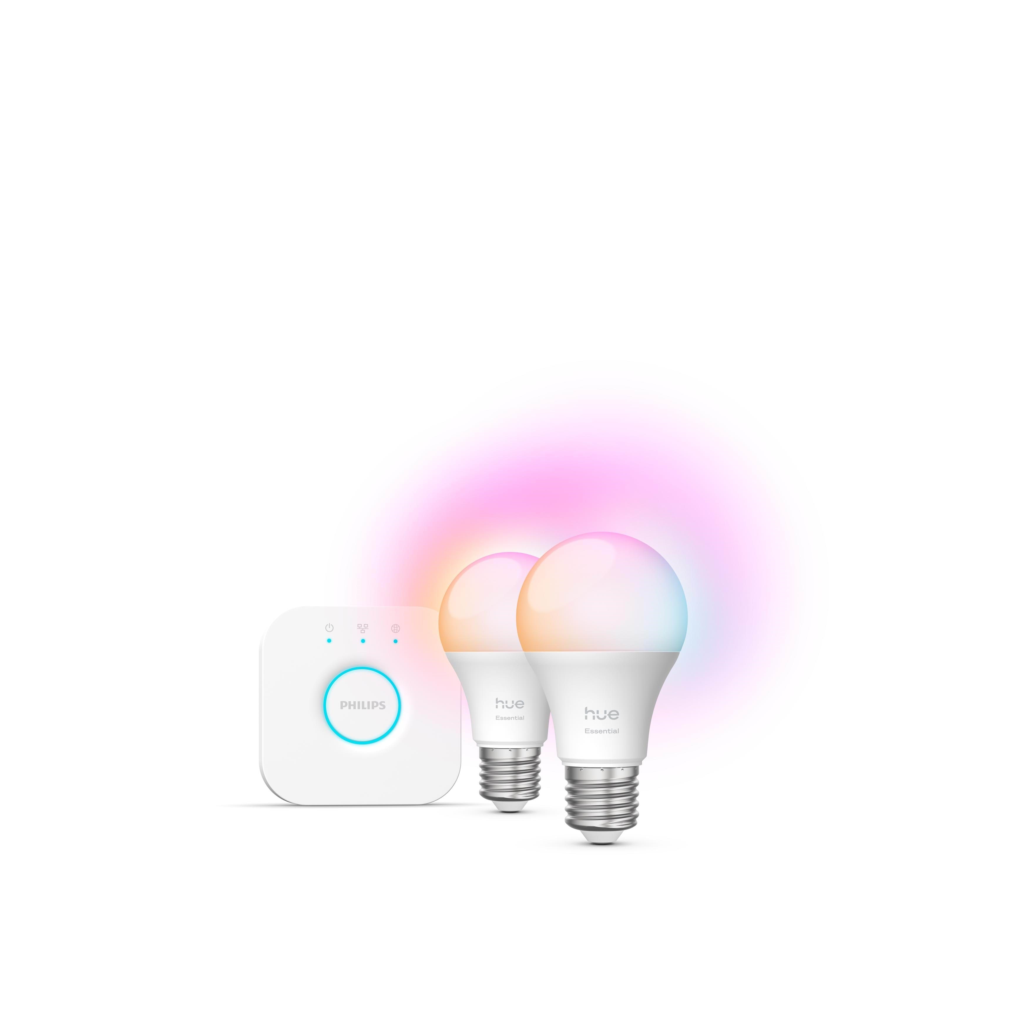 Philips Hue Essential Starter Kit: 2 E27 Smart Bulbs (806 lm) - Smart Home