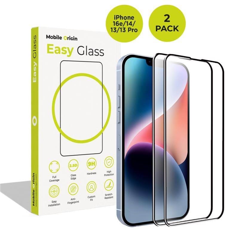 Mobile Origin Easyglass Iphone 17e/16e/14/13/13 Pro - 2 Pack - Handys Schutzfolie