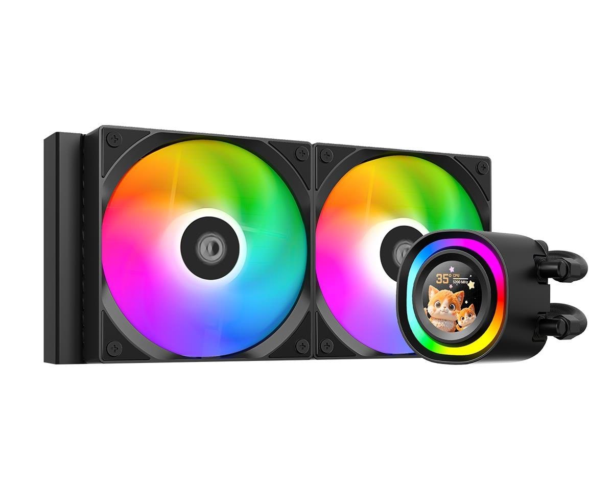 Id-cooling Fx240 Lcd - Cpu-wasserkühlung - Max 25 Dba - Cpu Kuehler Schwarz