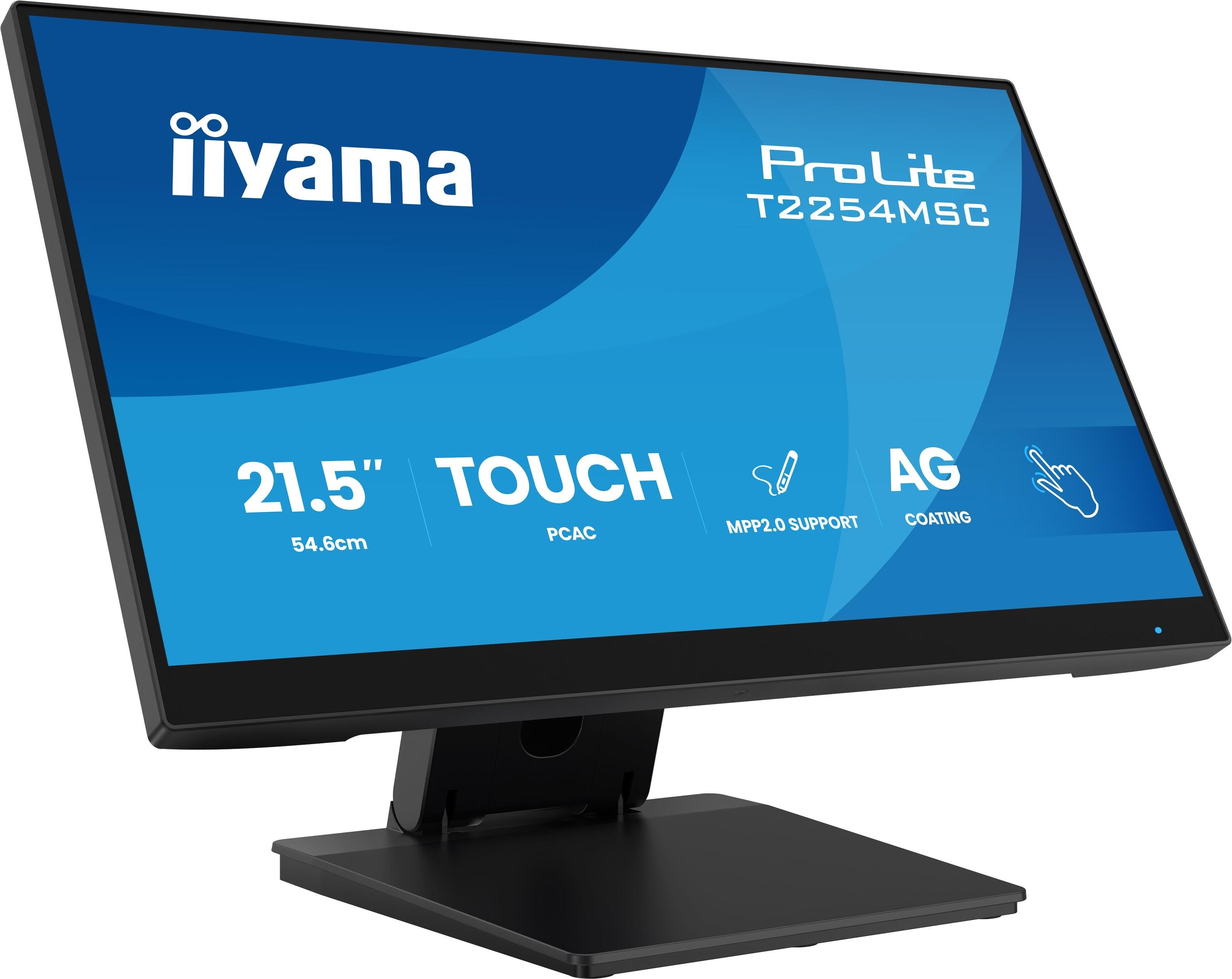 21" Iiyama Prolite T2254msc-b2ag - 1920x1080 (Fhd) - 100hz - Ips - Bildschirm