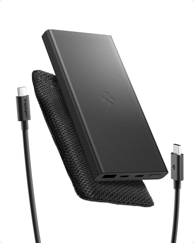 Spigen Essential 10000mah 22.5W Portable Charger - Black Ea2210 - 10000 Mah - Powerbank Akku