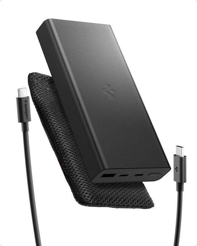 Spigen Essential 20000mah 30w Portable Charger - Black Ea3020 - 20000 Mah - Powerbank Akku