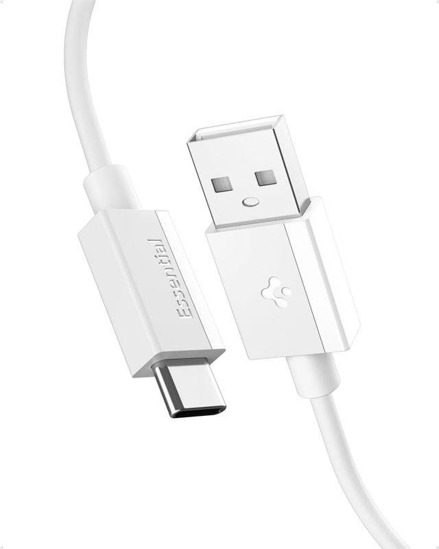 Spigen Essential 60w - Usb-a Usb-c - 2m - Weiß - Usb Kabel Aca08716