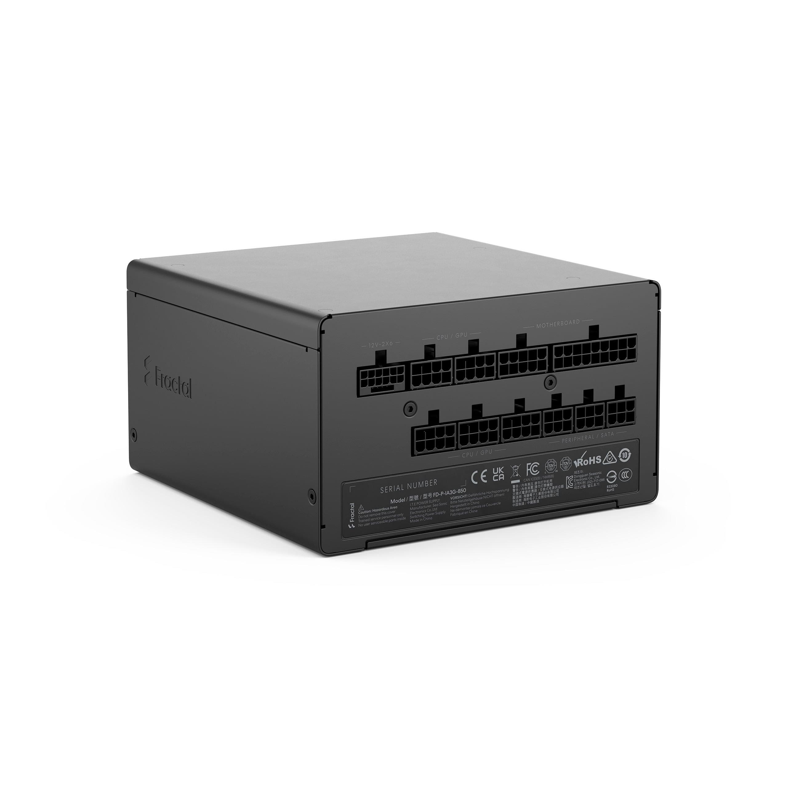 Fractal Design Ion 3 Gold 850w Netzteile - 850 Watt - 140 mm - Atx 3.1 - 80 Plus Gold Zertifiziert Schwarz Fd-p-ia3g-850-eu