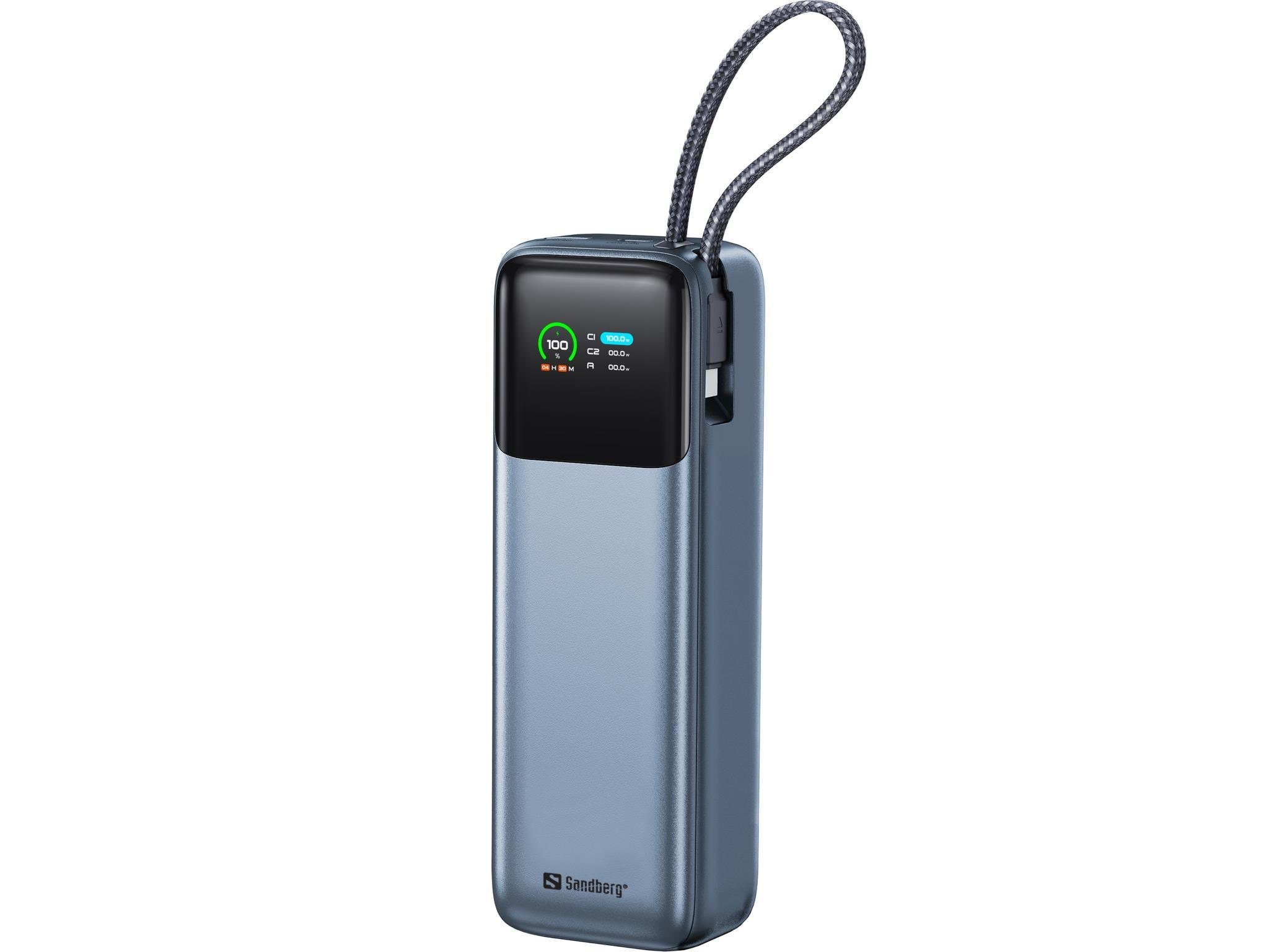 Sandberg All-in1 Powerbank 20000 Pd130w - 20000 Mah - Powerbank Akku Grau 421-30