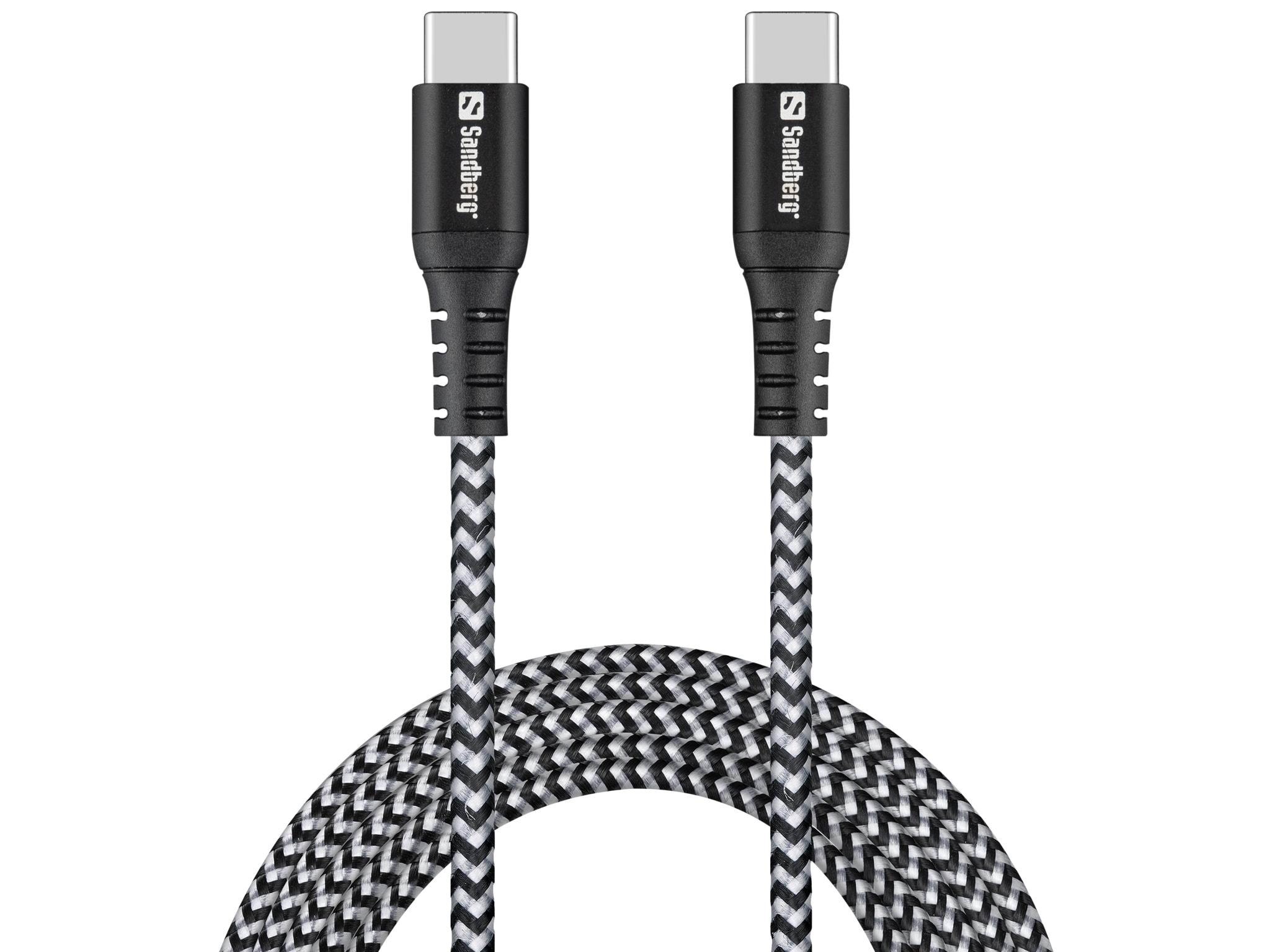 Sandberg Survivor Usb-c Cable 100w - 2m - Usb Kabel Schwarz 441-67