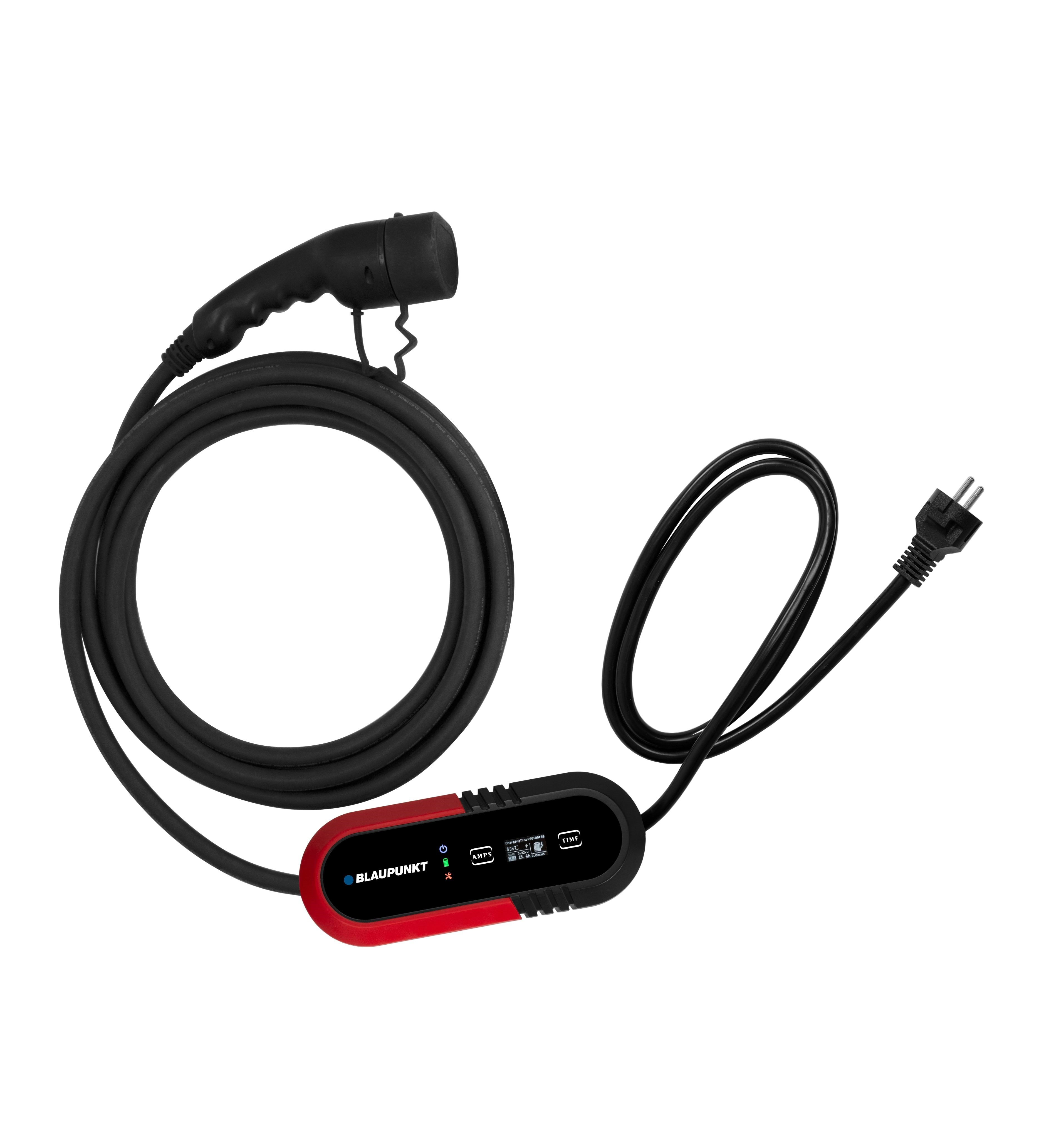 Blaupunkt P1pm2t2 Portable Charger For Electric Cars Type 2 16 A 3.7 kW 8 m - Aufladen Von Elektroautos 100502