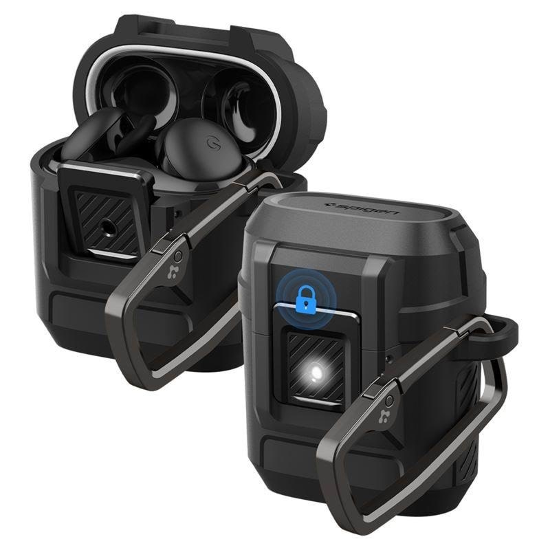 Spigen Lock Fit - Matte Black - Google Pixel Buds 2a - Handys Anderes Zubehoer Acs09481