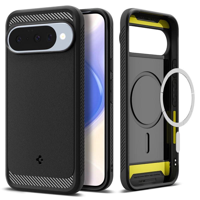 Spigen Rugged Armor Magsafe - Matte Black - Google Pixel 10 Pro/pixel 10 - Handys Cover Cases
