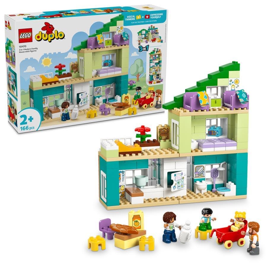 Lego Duplo 10470 Modernes Familienhaus Mit Figuren - 3-in-1-set