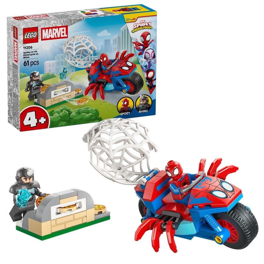 Lego Spidey 11206 Spidey Auf Motorrad vs. Rhino