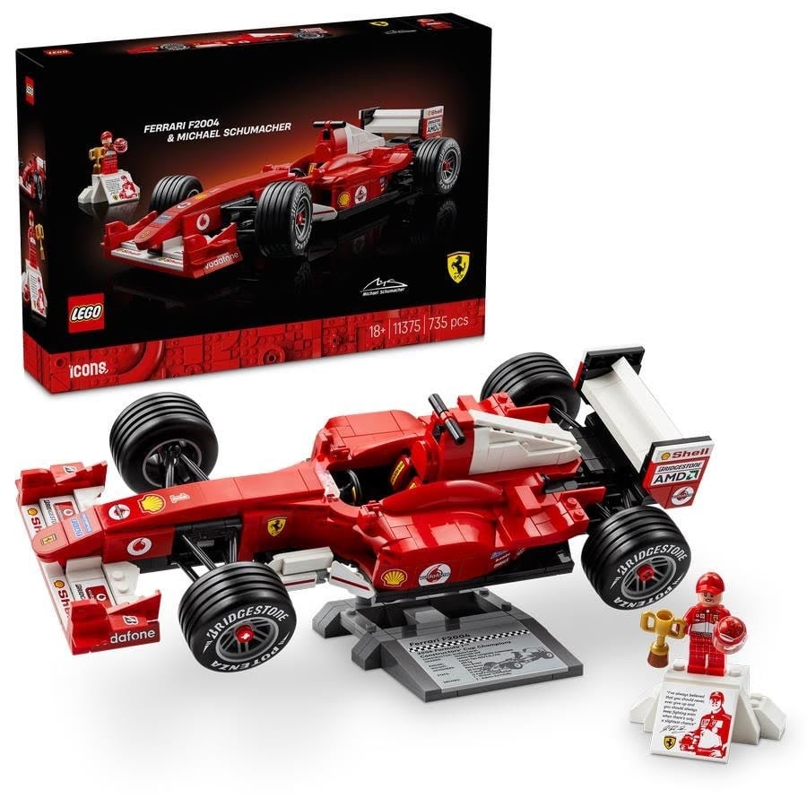 Lego Icons 11375 Ferrari F2004 Und Michael Schumacher