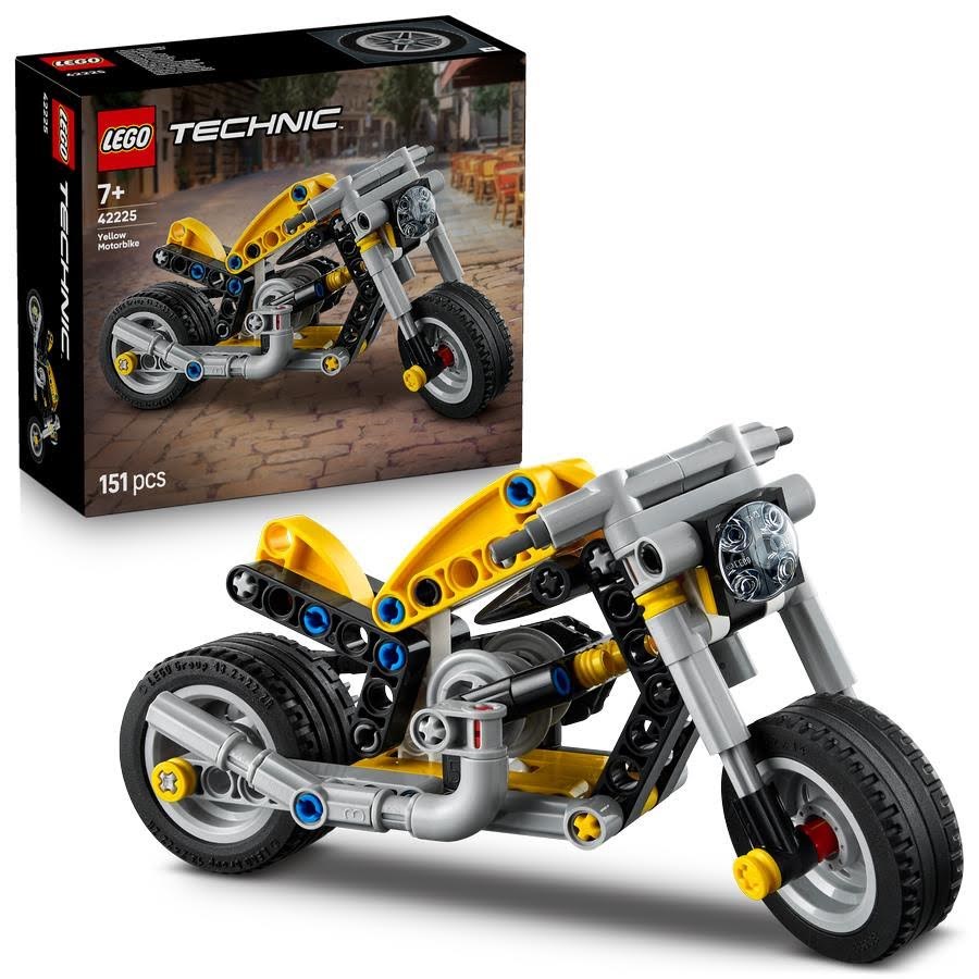 Lego Technic 42225 Gelbes Motorrad