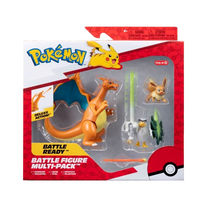 Pokemon Battle Figure Multi-pack With Charizard Eevee And Sirfetch'd Pkw2980