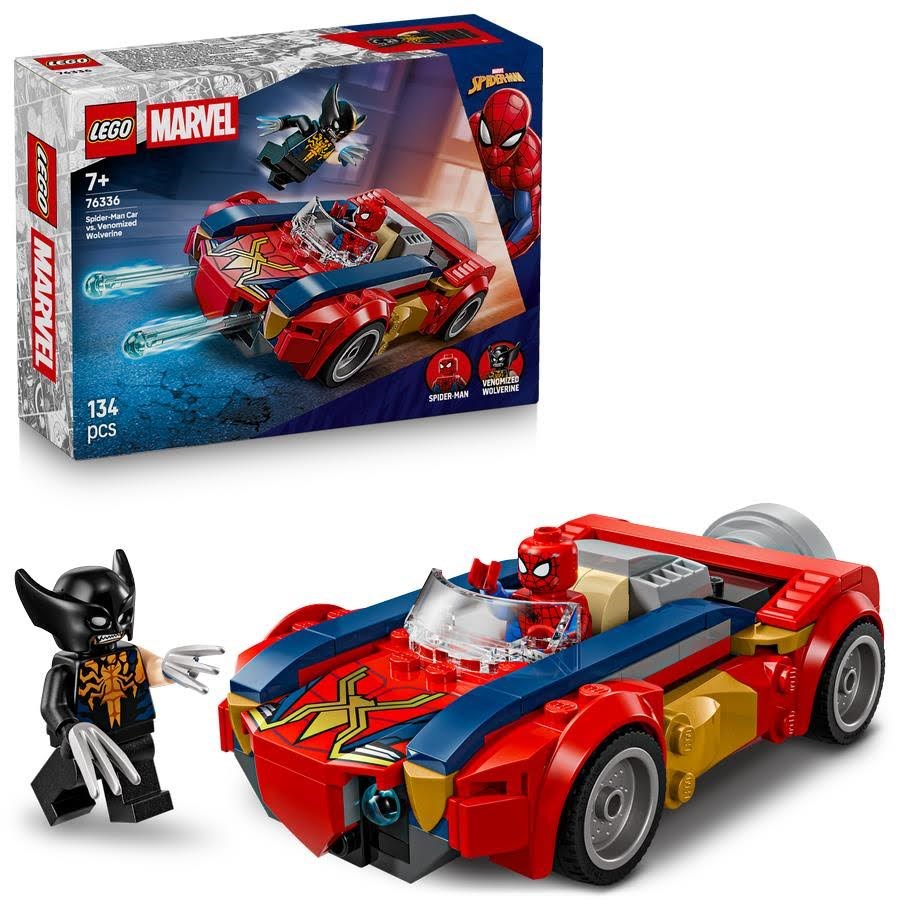 Lego Super Heroes 76336 Spider-man Auto vs. Venomized Wolverine