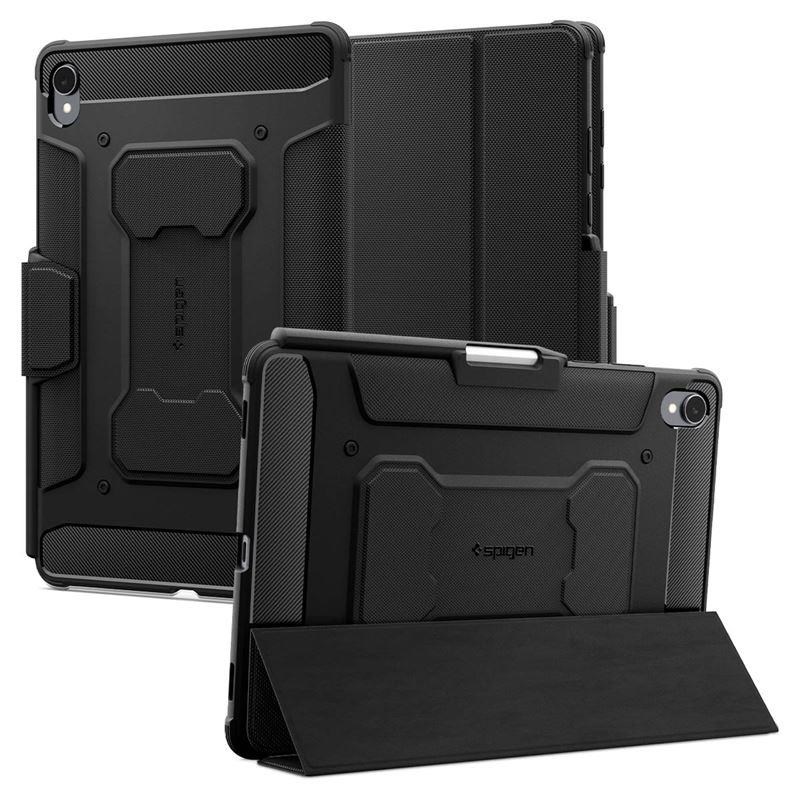 Spigen Rugged Armor Pro - Black - Samsung Galaxy Tab S11 - Tablets Cover Case