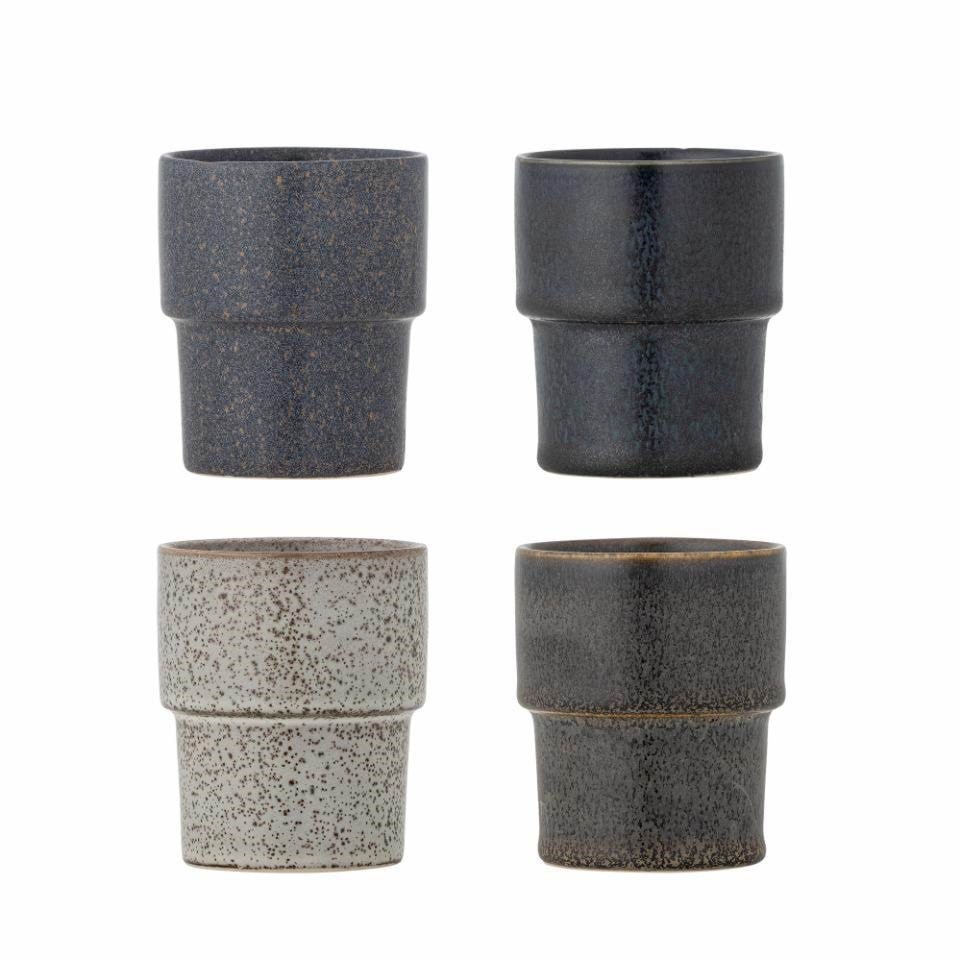 Bloomingville - Ewan Cup (Set of 4) - Stoneware - Tischgedeck