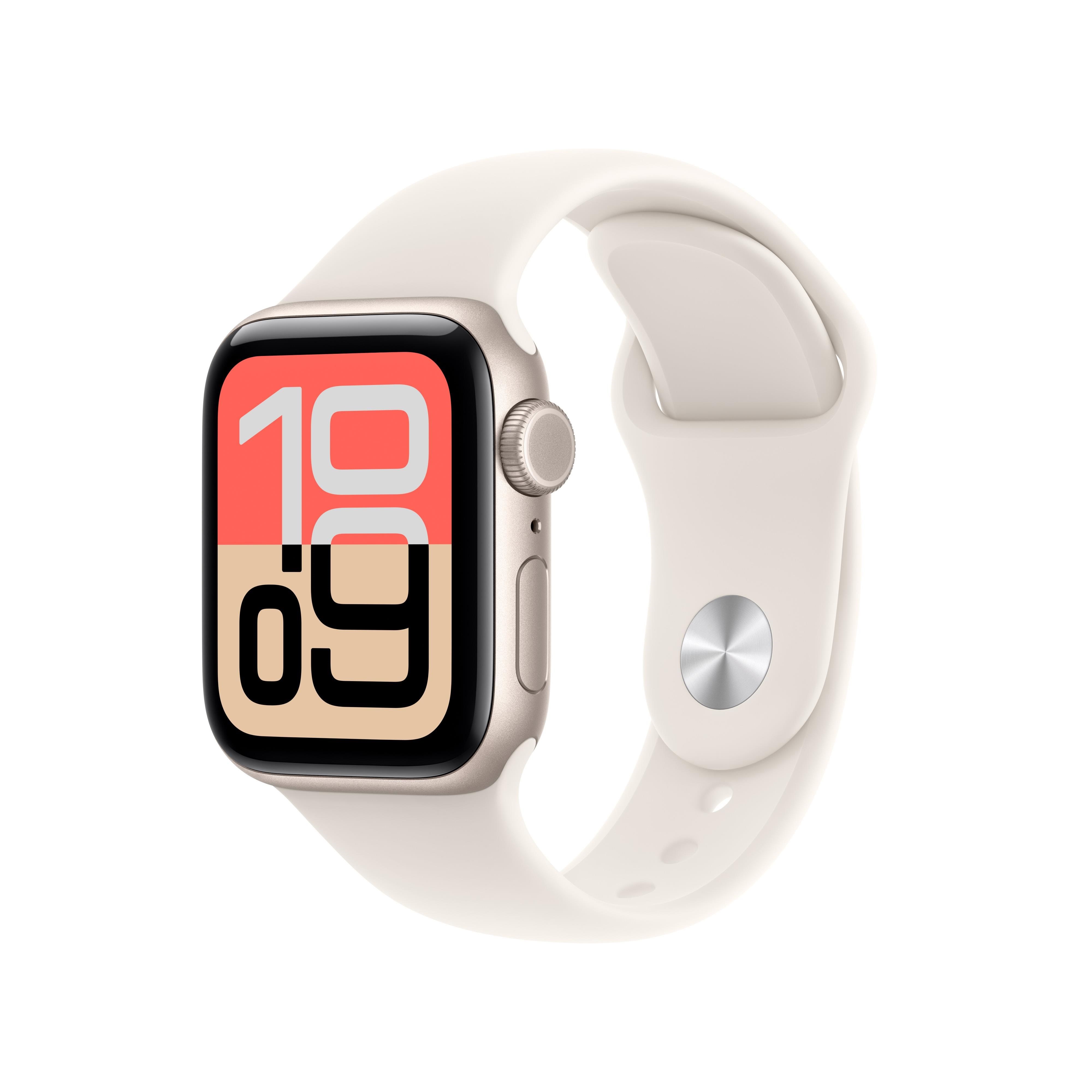 Apple Watch SE 3 Gps + Cellular 40mm Starlight Aluminium Case With Starlight Sport Band - S/m - Smartwatches Pulsuhren Sportuhren Schrittzaehler
