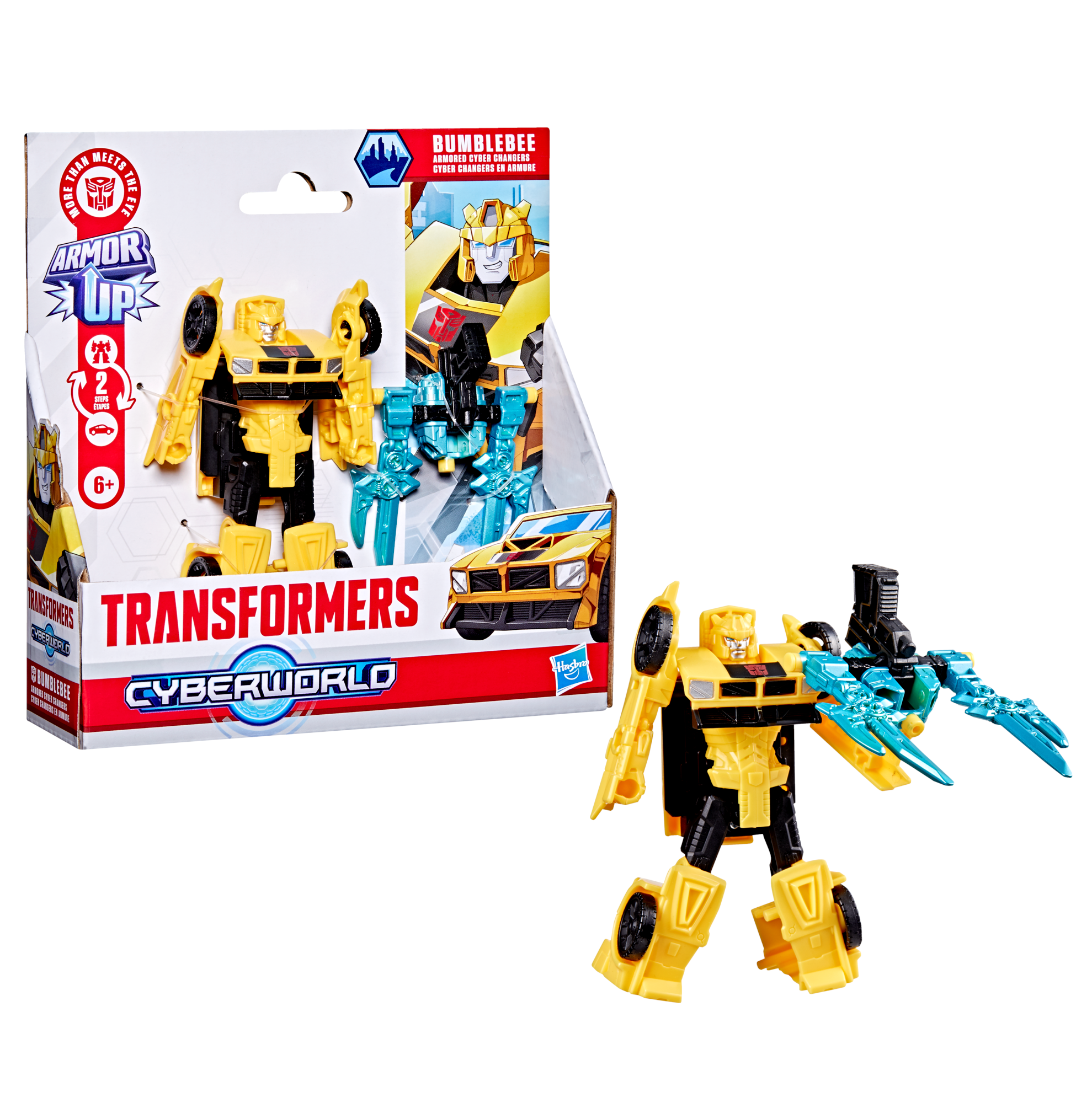 Transformers Cyberworld Bumblebee Armoured Cyber Changers 10 cm - Figuren G10455l00